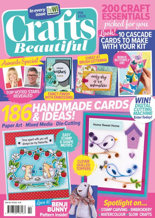 Crafts Beautiful February 2020 Issue 342 Template Pack