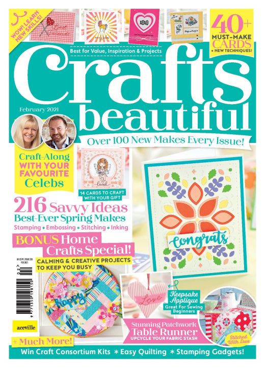 Crafts Beautiful February 2021 Issue 355 Template Pack