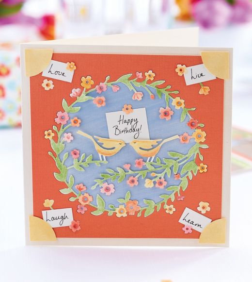Free Spring Wreath Papercraft Project
