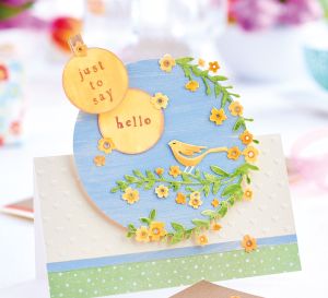 Free Spring Wreath Papercraft Project