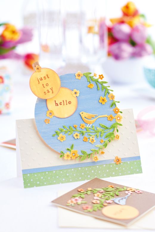 Free Spring Wreath Papercraft Project