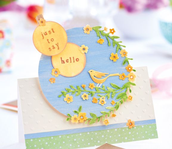 Free Spring Wreath Papercraft Project