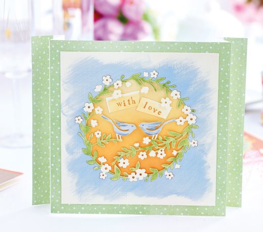 Free Spring Wreath Papercraft Project