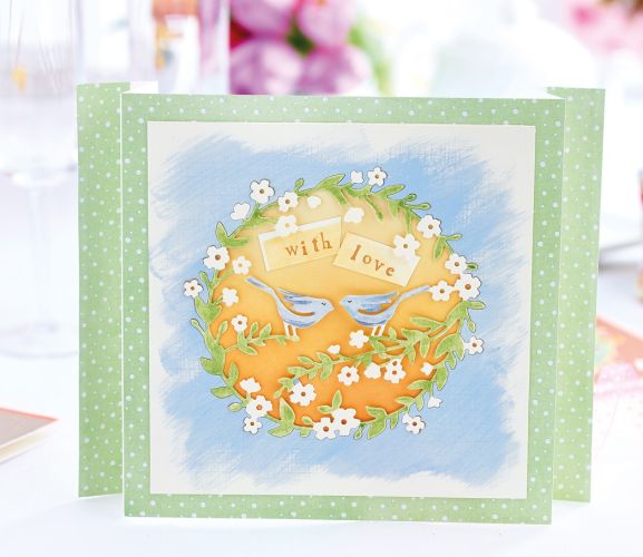 Free Spring Wreath Papercraft Project