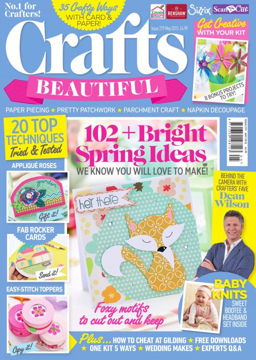Crafts Beautiful May 2015 Issue 279 Template Pack