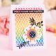 Colourful Simple Stencilled Flower Card