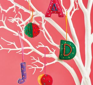 Alphabet Tree Decorations
