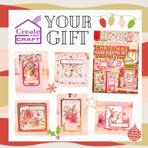 15 Cards To Make With Your FREE Create & Craft Christmas Cardmaking Set