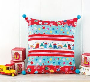 Cross-Stitch Christmas Cushion