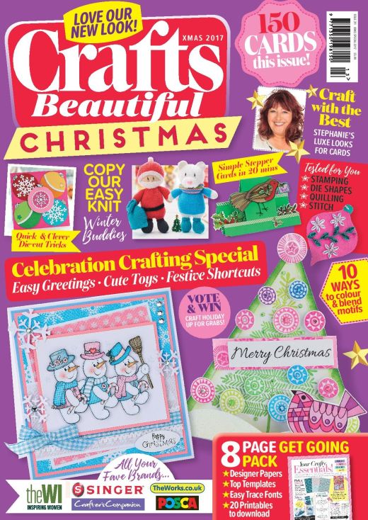 Crafts Beautiful Christmas Special 2017 Issue 311 Template Pack