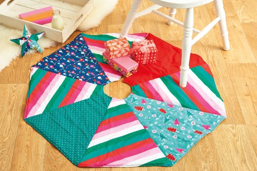 Patchwork Tree Skirt and Star