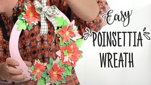 Easy Poinsettia Wreath Templates