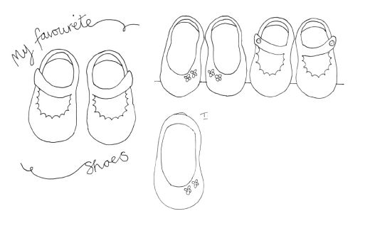 Children’s Shoe Applique Motif