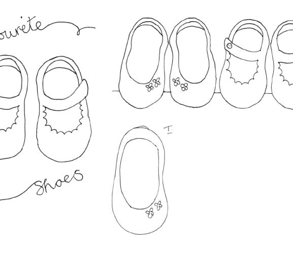 Children’s Shoe Applique Motif