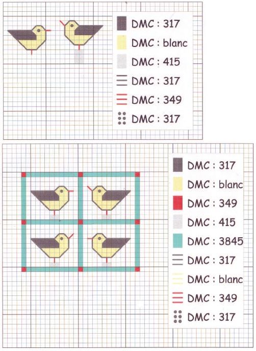 Seagull & Seaside Cross-stitch Charts