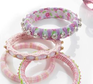 Candy Cane Gingham Bangle