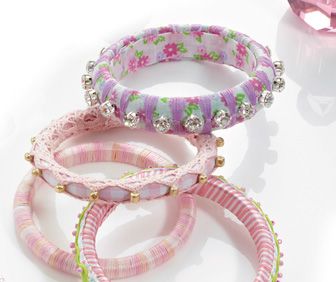 Candy Cane Gingham Bangle