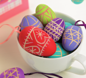 Carved Wooden Eggs