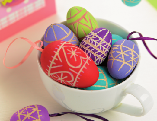 Carved Wooden Eggs