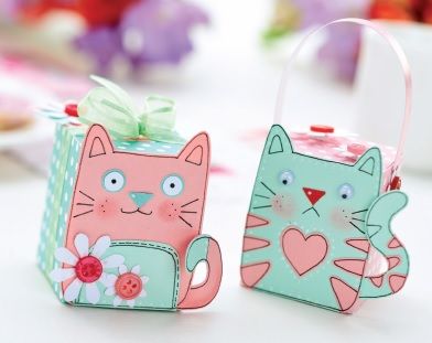 Cat Motifs & Gift Box Templates