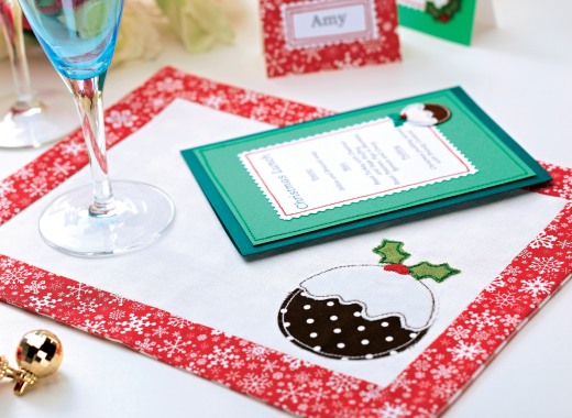 Applique Christmas Table Set