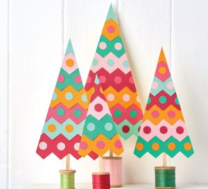 Make Christmas Trees from Card