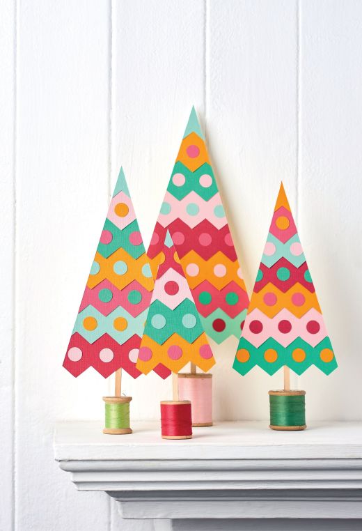 Make Christmas Trees from Card