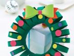 Simple Christmas Papercraft Wreath Template