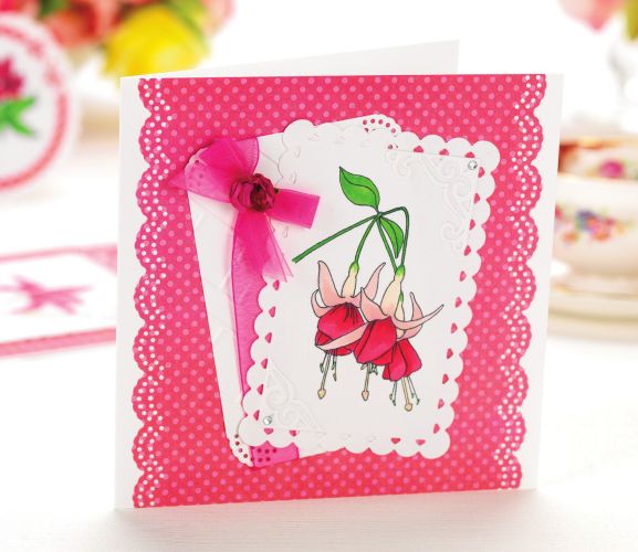 Colour-Blended Floral Cards