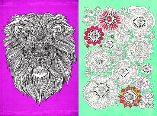 6 Colour Therapy Colouring In Pages