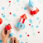 Duck Tape Confetti Rockets