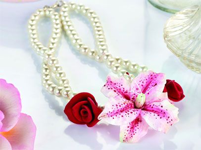 Form a Floral Corsage Set Necklace