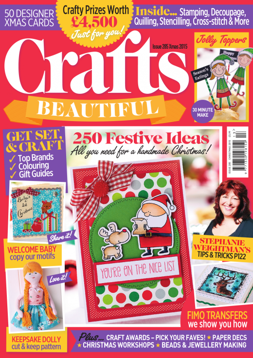 Crafts Beautiful Christmas Special 2015 Issue 285 Template Pack