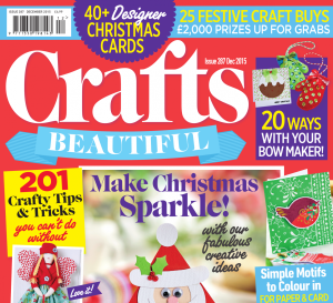 Crafts Beautiful December 2015 Issue 287 Template Pack