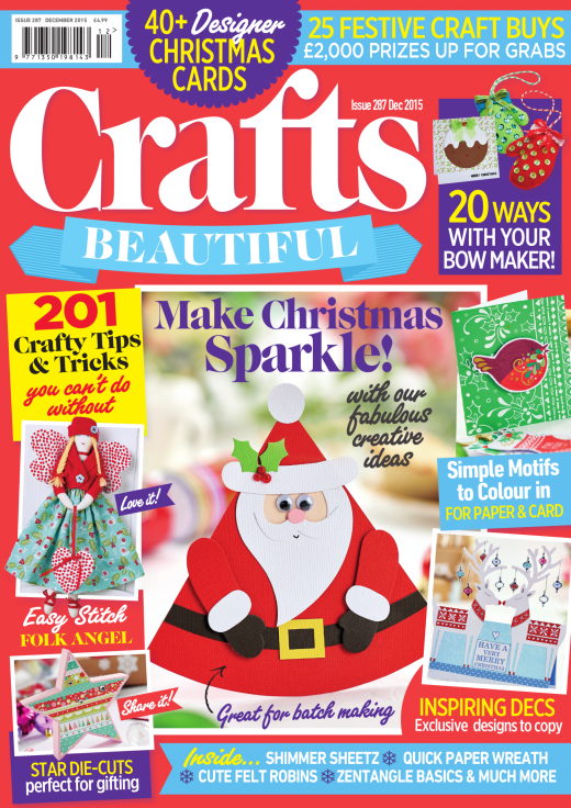 Crafts Beautiful December 2015 Issue 287 Template Pack