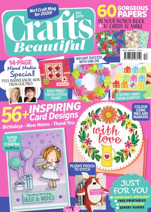 Crafts Beautiful December 2019 Issue 340 Template Pack