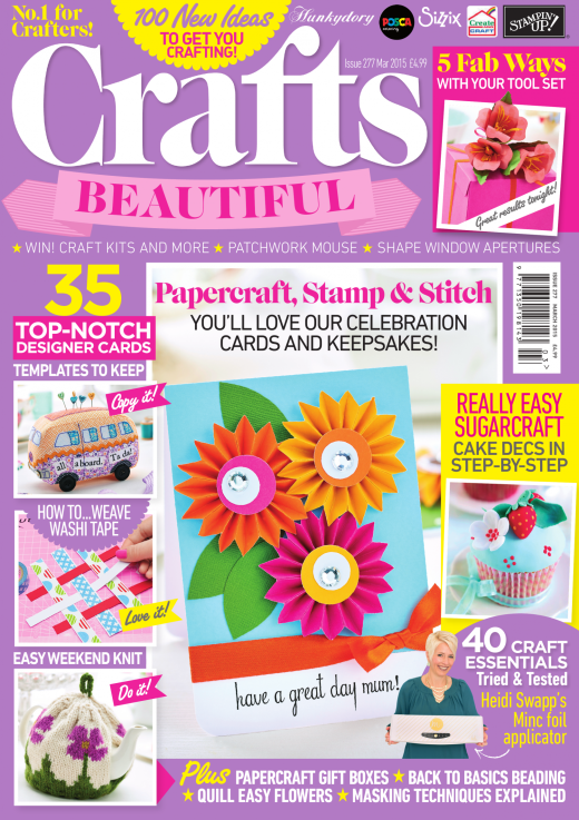 Crafts Beautiful March 2015 Issue 277 Template Pack