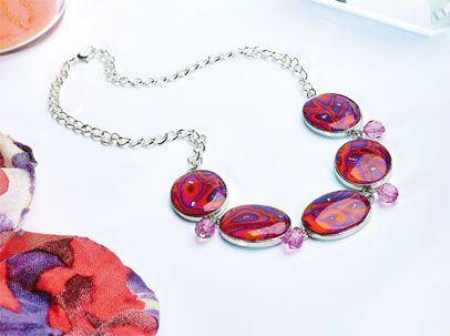 Create a Sixties Style Collection Necklace