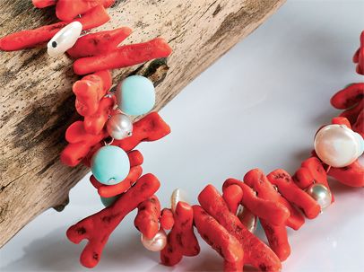 Imitation coral sale beads