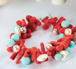 Create A Faux Coral Jewellery Bracelet