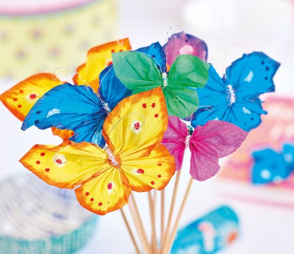 Crepe Paper Butterflies