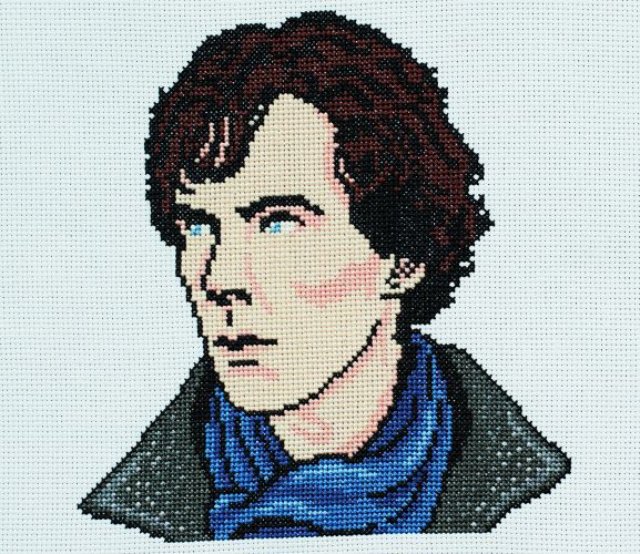Sherlock Holmes Cross-Stitch Project