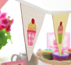 Cupcake Themed Bunting And Cards