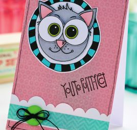 Decoupage Cat Card Decoupage Cat Card
