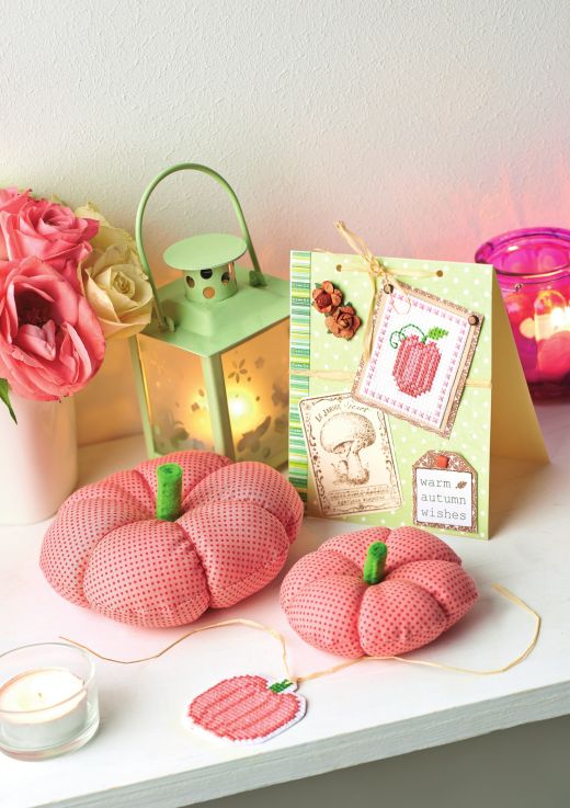 Ditsy Fabric Pumpkin