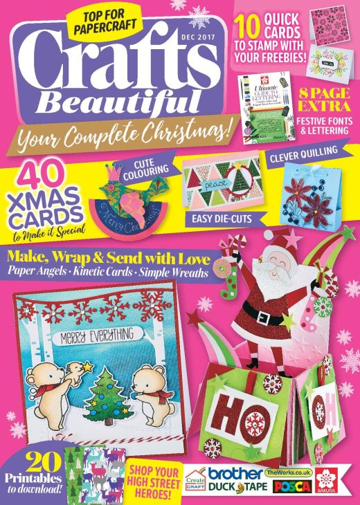 Crafts Beautiful December 2017 Issue 313 Template Pack