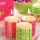 Decorate Candles With Festive Paintwax