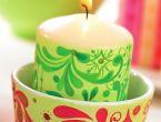 Decorate Candles With Festive Paintwax