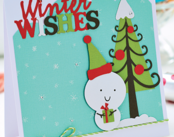 Die-Cut Winter Wishes Card Die-Cut Winter Wishes Card