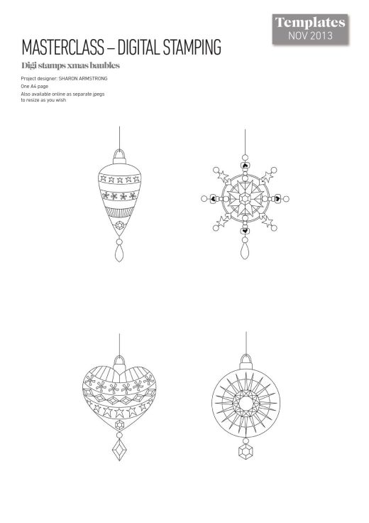 Digi Stamps Xmas Baubles